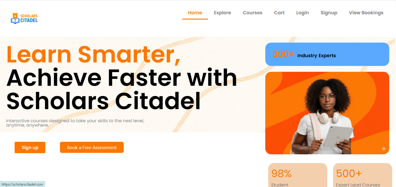 Scholars Citadel website